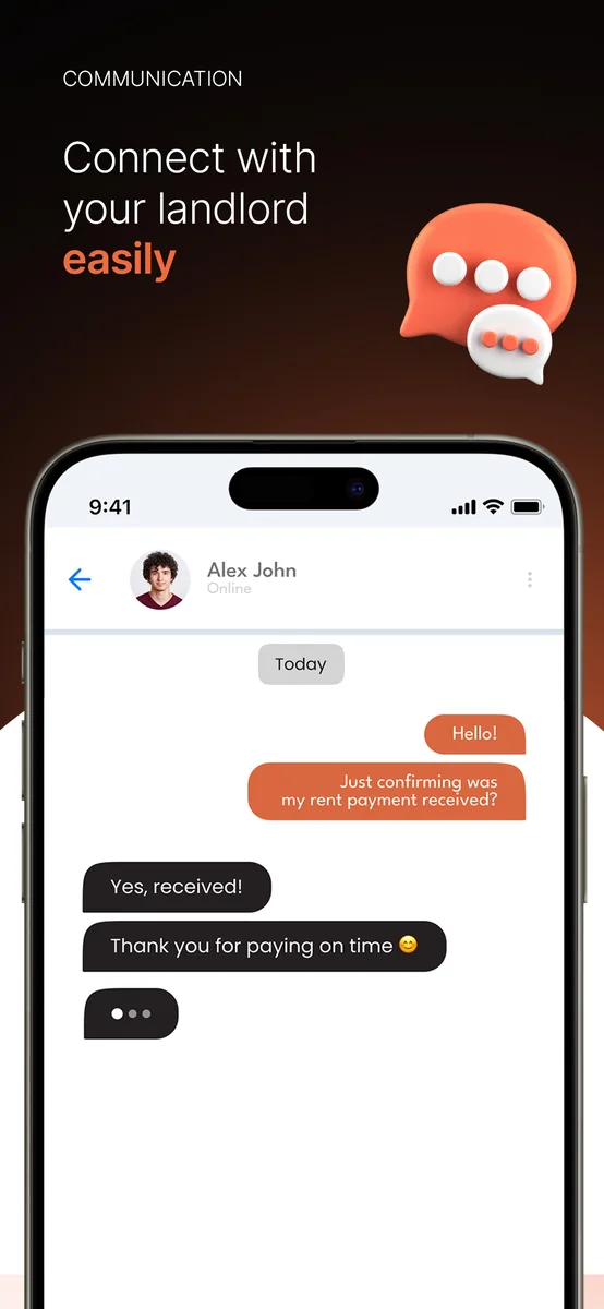 Chat with landlord