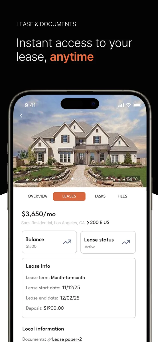 Lease and documents